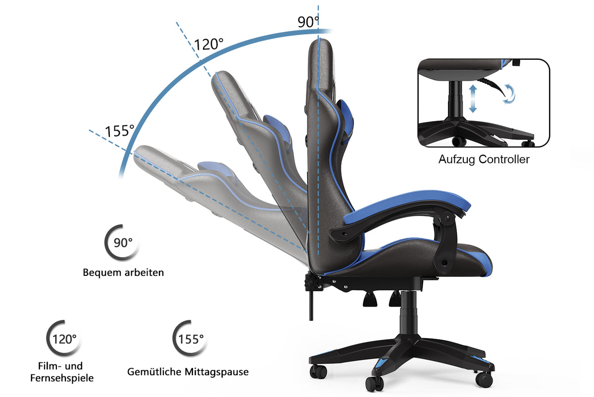 Bürostuhl Gaming Stuhl Sessel Ergonomischer Gamer Stuhl, Bürostuhl