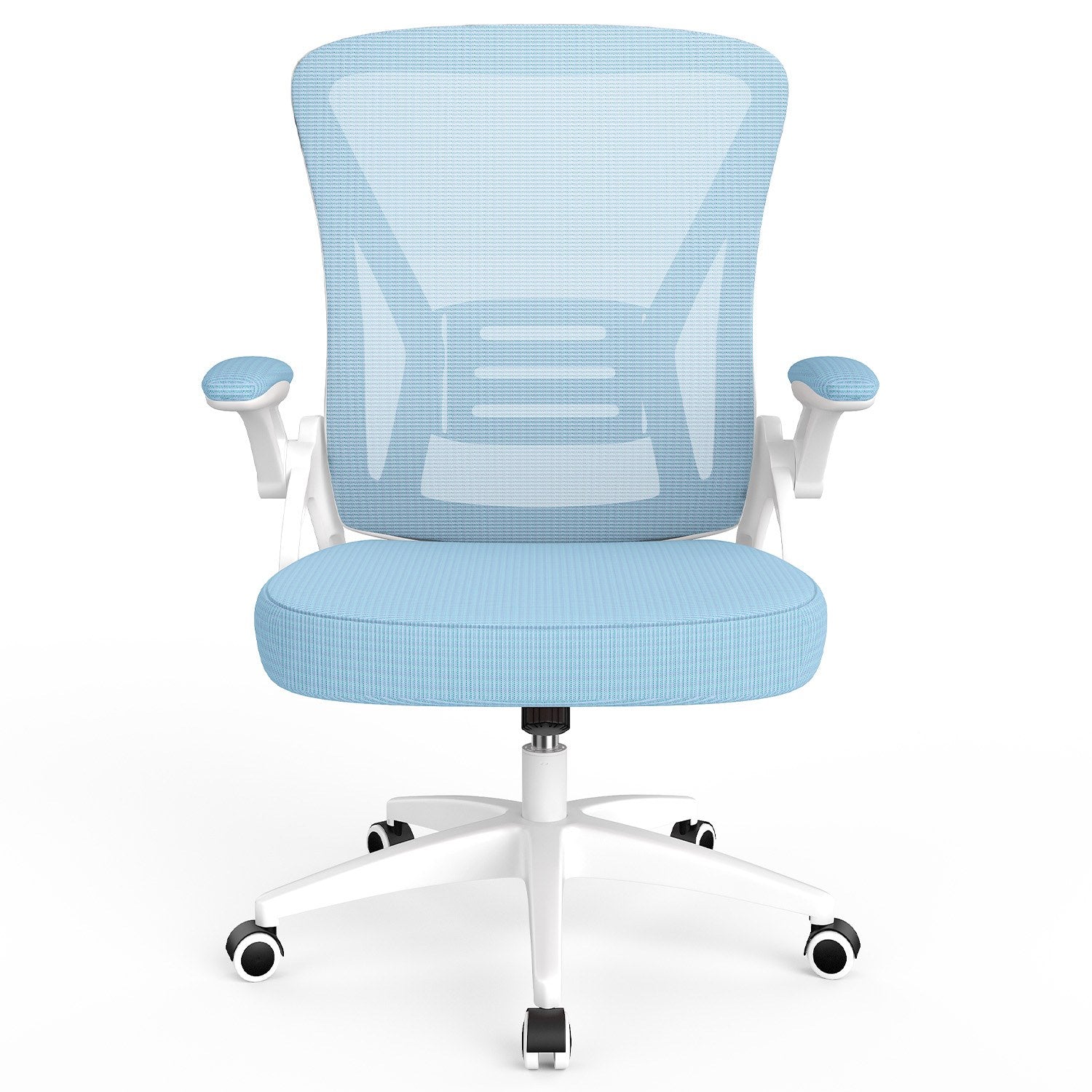Ergonomischer Bürostuhl Mit Klappbaren Armlehnen – Netzstoff, Höhenverstellbar & Wippbar