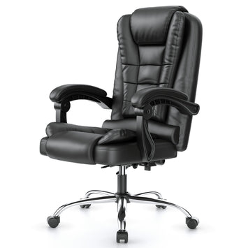 Ergonomische Executive Office Chair PU Leder hohen Rücken Computer Schreibtischstuhl mit Reclining Tilt-Funktion für Home Office arbeiten