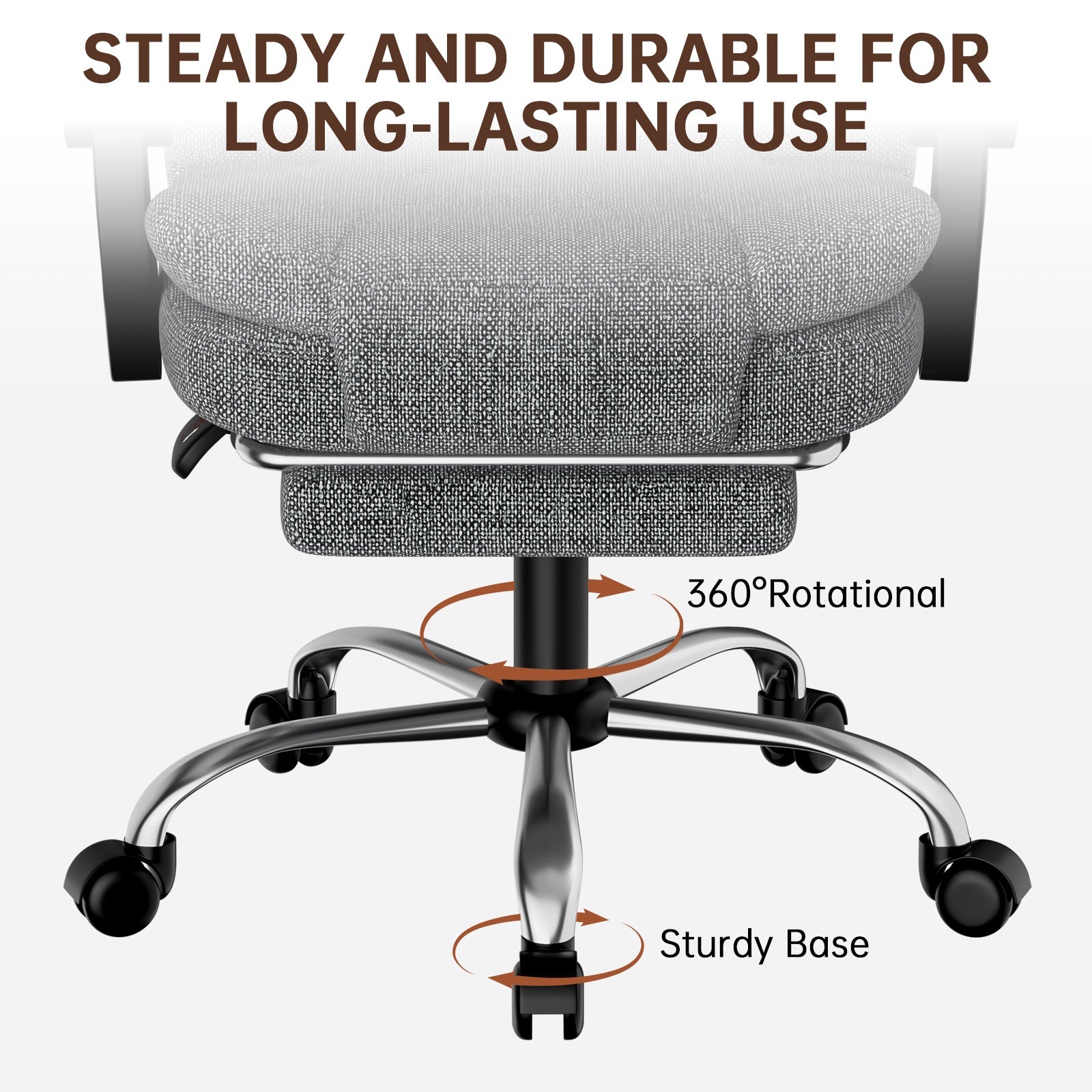 Ergonomische Executive Office Chair PU Leder hohen Rücken Computer Schreibtischstuhl mit Reclining Tilt-Funktion für Home Office arbeiten