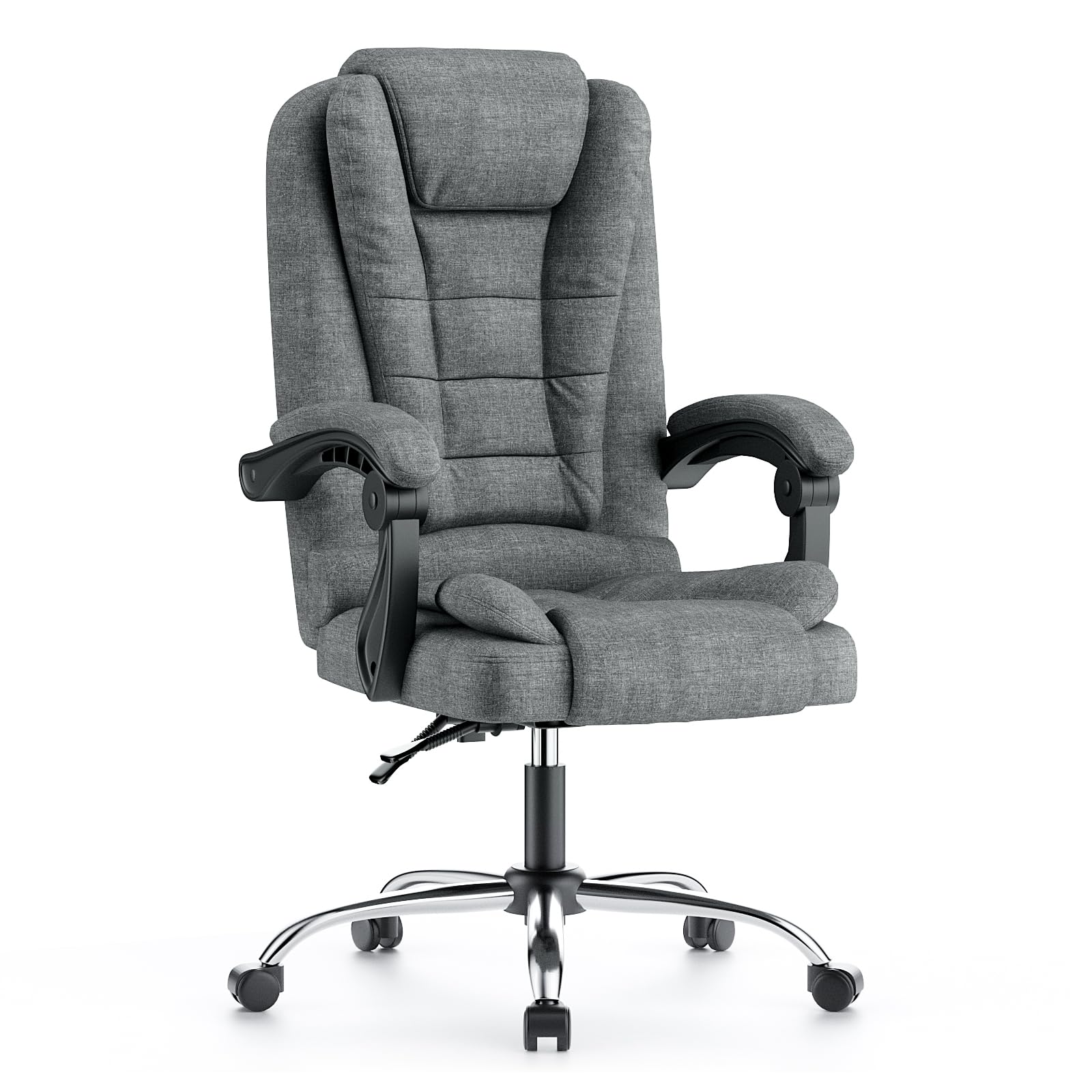 Ergonomische Executive Office Chair PU Leder hohen Rücken Computer Schreibtischstuhl mit Reclining Tilt-Funktion für Home Office arbeiten